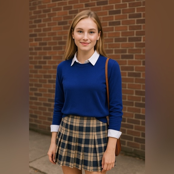 Gretchen Scott Designs Sweaters - Gretchen Scott Blue Crewneck Sweater XS | Soft Knit Classic Pullover